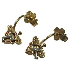 Orecchini Rocky Louis Vuitton Argento Rosso D'oro