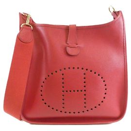 Hermès Borsa a tracolla Hermes Evelyne GM Rosso