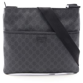 Borsa a Spalla Gucci GG Supreme Marrone Nero