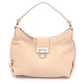 Bolsa de Ombro Salvatore Ferragamo Gancini Rosa