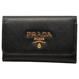 Prada Saffiano 4-Key Case Black