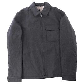 Corneliani Wool Coat in Gray, Size 50 IT Grey