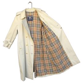 Burberrys Trench in cotone beige Crema