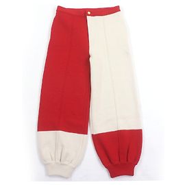 Gucci Bicolor Strickwollhose Rot Roh