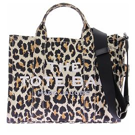 Sac cabas Marc Jacobs imprimé léopard marron en coton Marron
