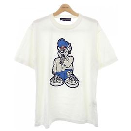 Louis Vuitton Graphic Short Sleeve Knit Top White
