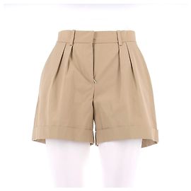 Shorts Dior bege de algodão tamanho 36 Bege