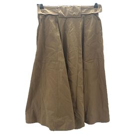 Falda Laurence Bras de algodón beige Talla 38 Beige