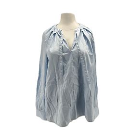 Camicetta Laurence Bras in seta azzurra Taglia 40 Blu