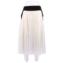 Givenchy Jupe noire et blanche plissée Black