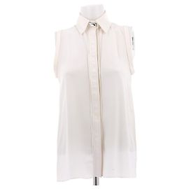Givenchy Camisa de seda blanca Blanco