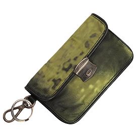 Prada Chaveiro pouch de nylon verde Verde