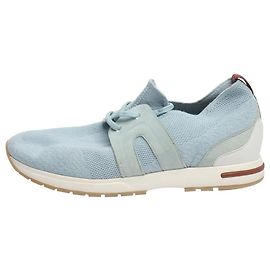 Loro Piana Blaue Strick-Sneaker - Größe EU 39 Blau