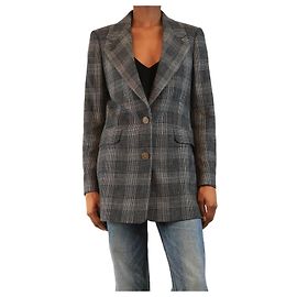 Acne Grey check blazer - size UK 6 Grey