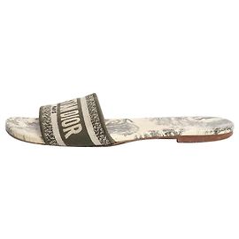 Dior Sandales Dway motif Toile de Jouy vert - taille EU 37.5 Vert