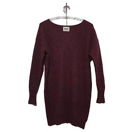 Acne Studios Robe pull en mélange de laine et mohair bordeaux Bordeaux