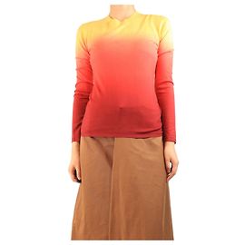 Gabriela Hearst Pull en cachemire rouge dégradé - taille M Rouge
