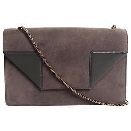Saint Laurent Bolsa de corrente em camurça marrom Betty Marrom