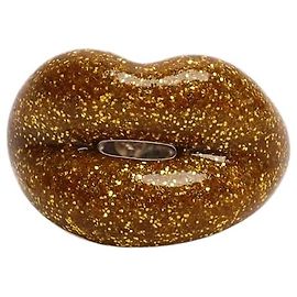 Autre Marque Gold hotlips Ring Golden