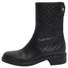 Black Guccissima leather ankle boots - size EU 35.5 Black