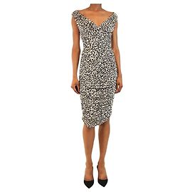 Norma Kamali Mini-robe Tara froncée à imprimé léopard - taille XS Autre