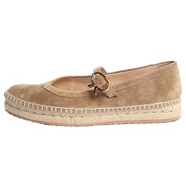 Gianvito Rossi Brown suede espadrilles - size EU 37.5 Brown