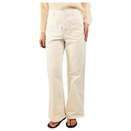 Dior Vaqueros de denim blanco - talla UK 12 Blanco