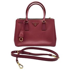 Prada Pink small Saffiano leather Galleria 2way bag Pink