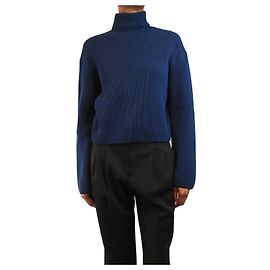 Loewe Suéter de punto con espalda descubierta azul marino - talla XS Azul marino