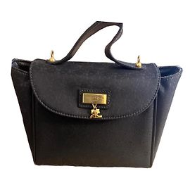 Courreges Courrèges Monogram Black Canvas Handbag Black