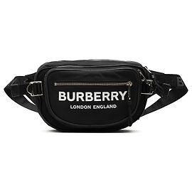 Burberry Black Nylon Logo Cannon Belt Bag Black