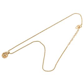 Collier pendentif CD plaqué or Gold Gold de Dior Doré