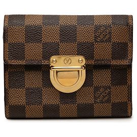 Louis Vuitton Brown Damier Ebene Koala Wallet Brown