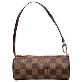 Louis Vuitton Marrom Damier Ebene Papillon Pochette Marrom