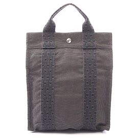 Hermès Hermes Aline Ad PM Rucksack Nylon Canvas Grau