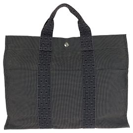 Hermès Hermes Herline MM Tote Bag Polyamide/Polyester Grey