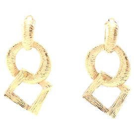 Orecchini Yves Saint Laurent placcati oro D'oro Metallico