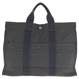 Hermès Hermes Herline MM Tote Bag Polyamide/Polyester Grey