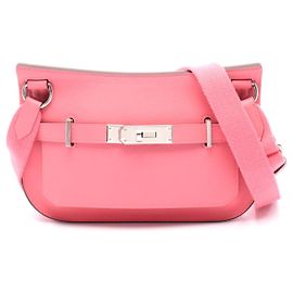 Hermès Bolsa de ombro em couro Hermes Mini Jypsiere Rosa