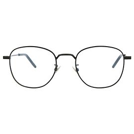 Saint Laurent Round-Frame Metal Optical Frames Black