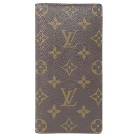 Louis Vuitton Monogram Long Wallet Brown