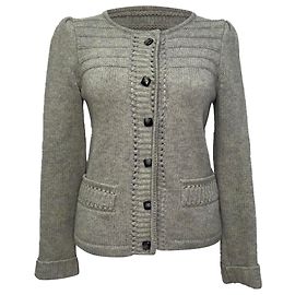 Marc by Marc Jacobs Button-Down Cardigan in Grey Wool Grey