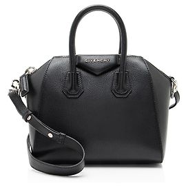 Bolsa mini Antigona em pele de cabra Sugar Givenchy Preto