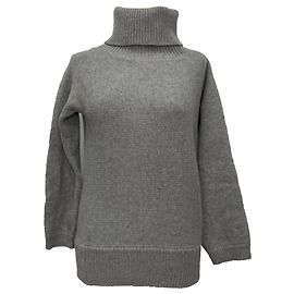 Joseph Strickpullover mit Rollkragen aus grauer Wolle Grau