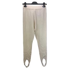Allude Kaschmir Stirrup Leggings Creme Roh