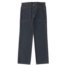 Visvim Pantaloni Carpenter SS Prime Unwashed Wide Blu scuro