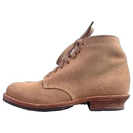 visvim Brigadier Boots Folk Suede Boots - Sand Brown Beige