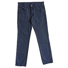 visvim Fluxus 03 Chino Algodão Giza Cinza Azul Cinza antracite