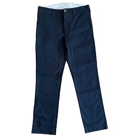 visvim *FIL Exclusive Navy Chino Hose Made in Japan Dunkelblau