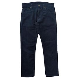 visvim Fluxus 10 Pantalones Pana Azul Profundo XS Azul oscuro